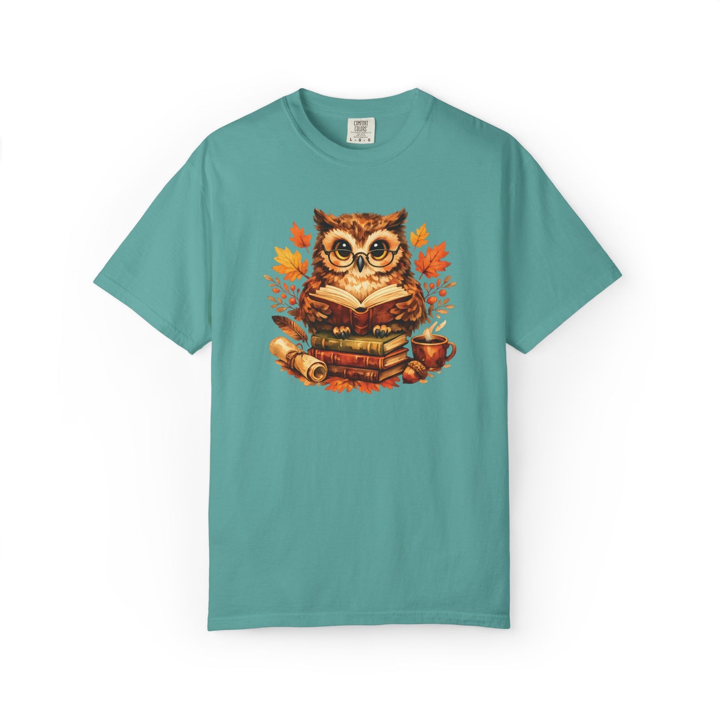 Wise Owl Watercolor Humor Tee | Book Lover Nature Shirt | Whimsical Wildlife Gift