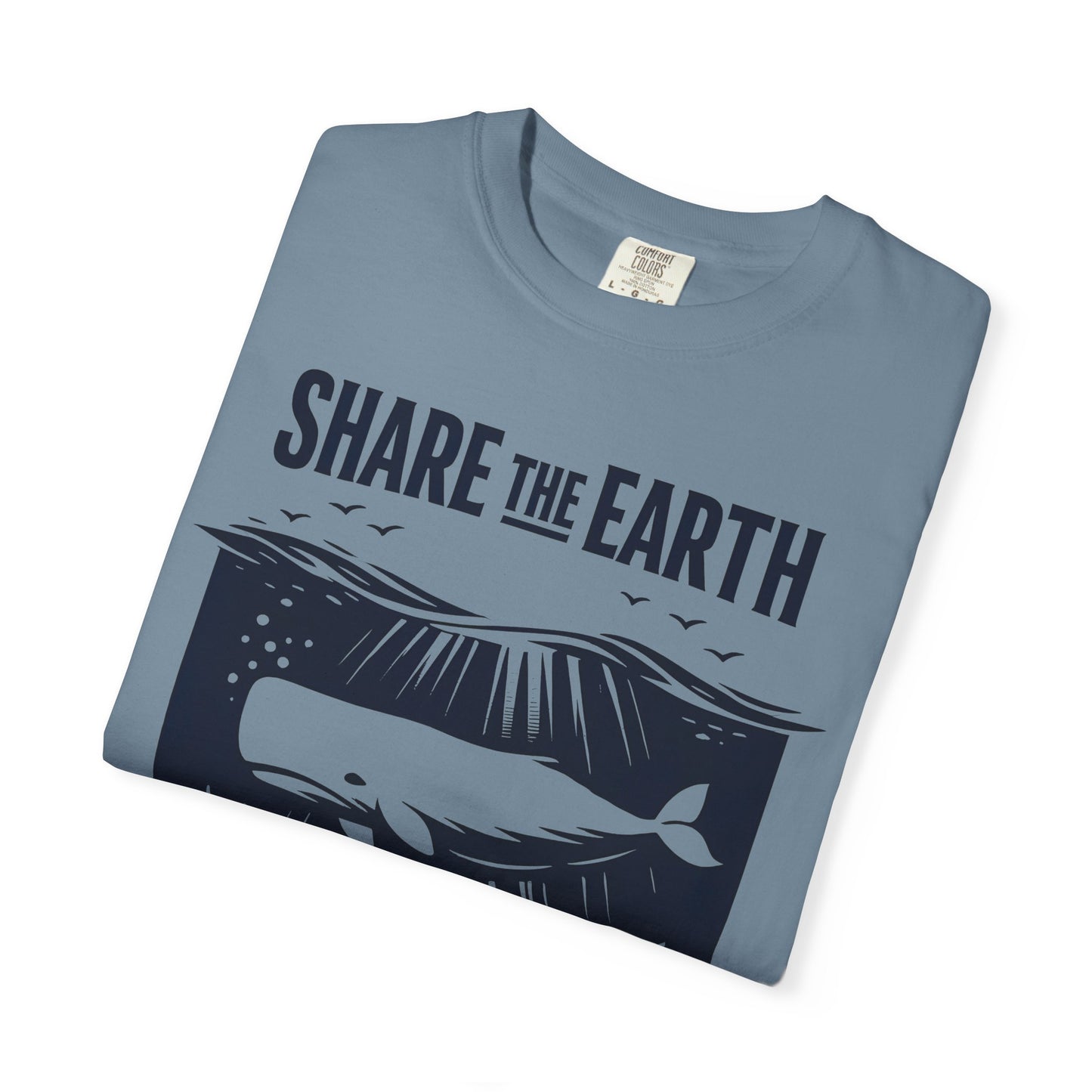 Whale Conservation Tee | Share the Earth Graphic Shirt | Ocean Wildlife Gift | Unisex