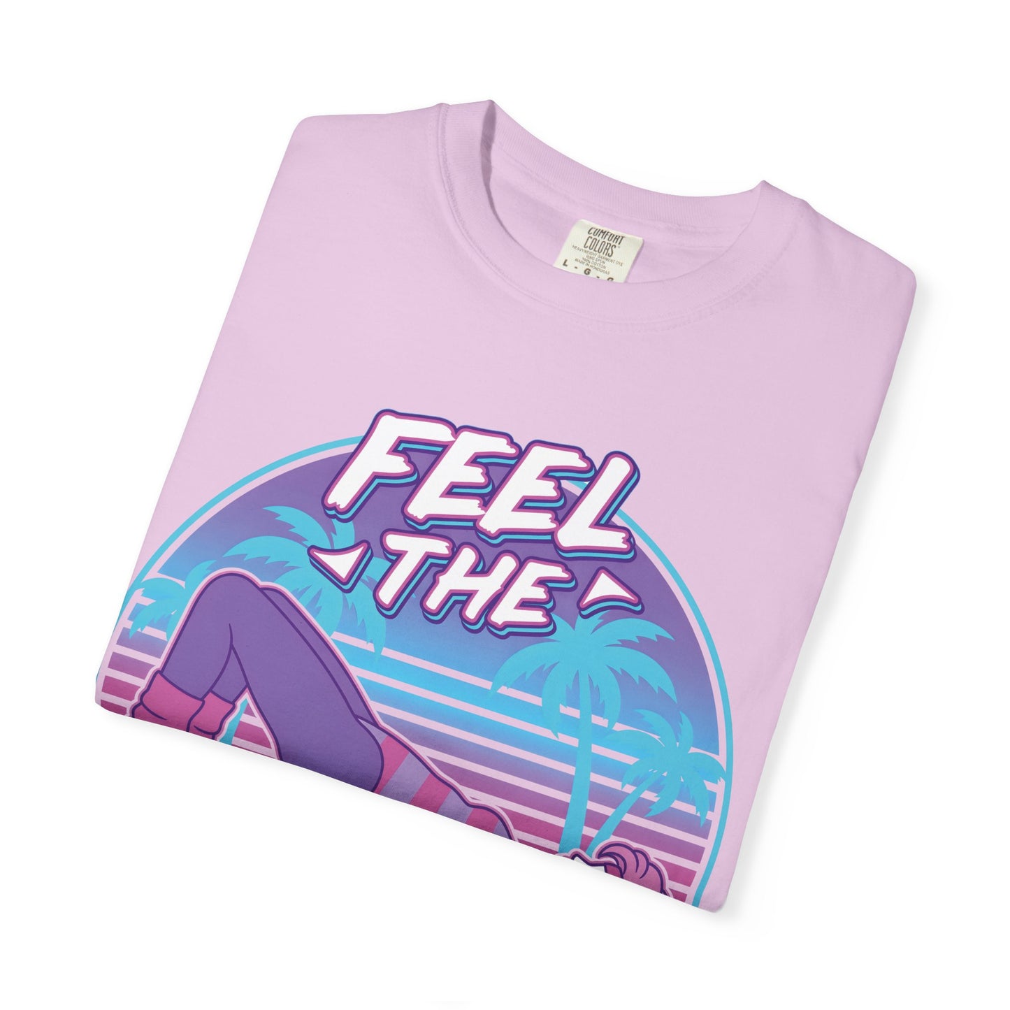 Feel the Burn Retro 80s Glute Thrust Pose Graphic Tee | Vintage Workout Shirt