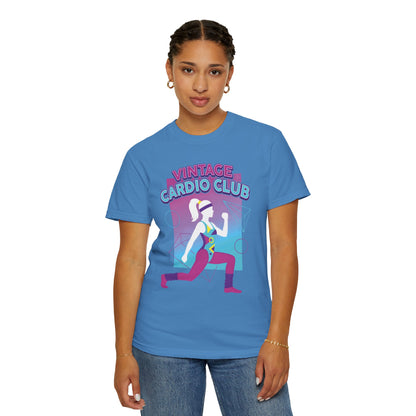 Vintage Cardio Club Retro 80s Lunge Graphic Tee | Workout Shirt Women