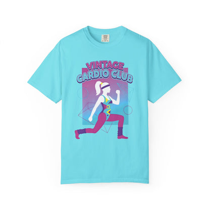 Vintage Cardio Club Retro 80s Lunge Graphic Tee | Workout Shirt Women