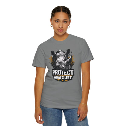 Black Rhino Conservation Tee | Protect What's Left | Endangered Species Shirt | Unisex