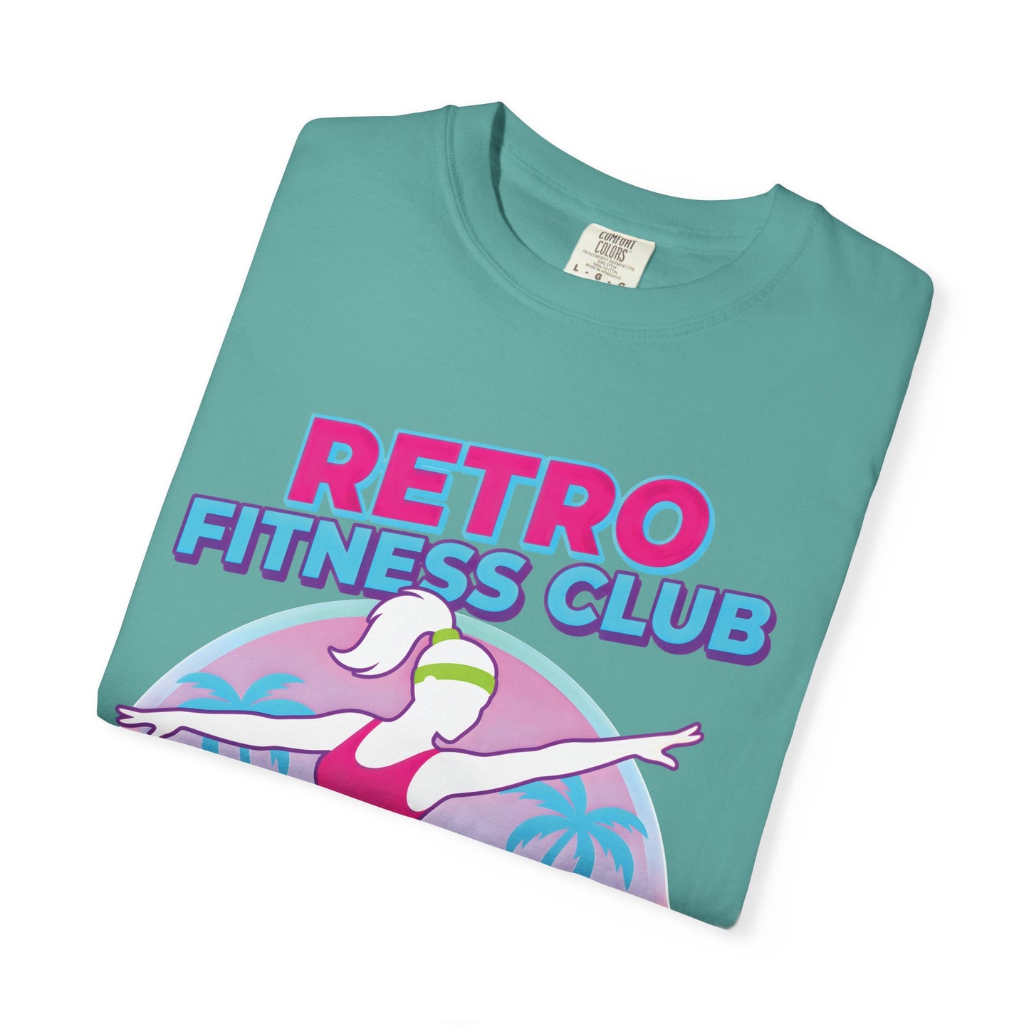 Retro Fitness Club 80s Aerobics Graphic Tee | Vintage Gym Shirt Women