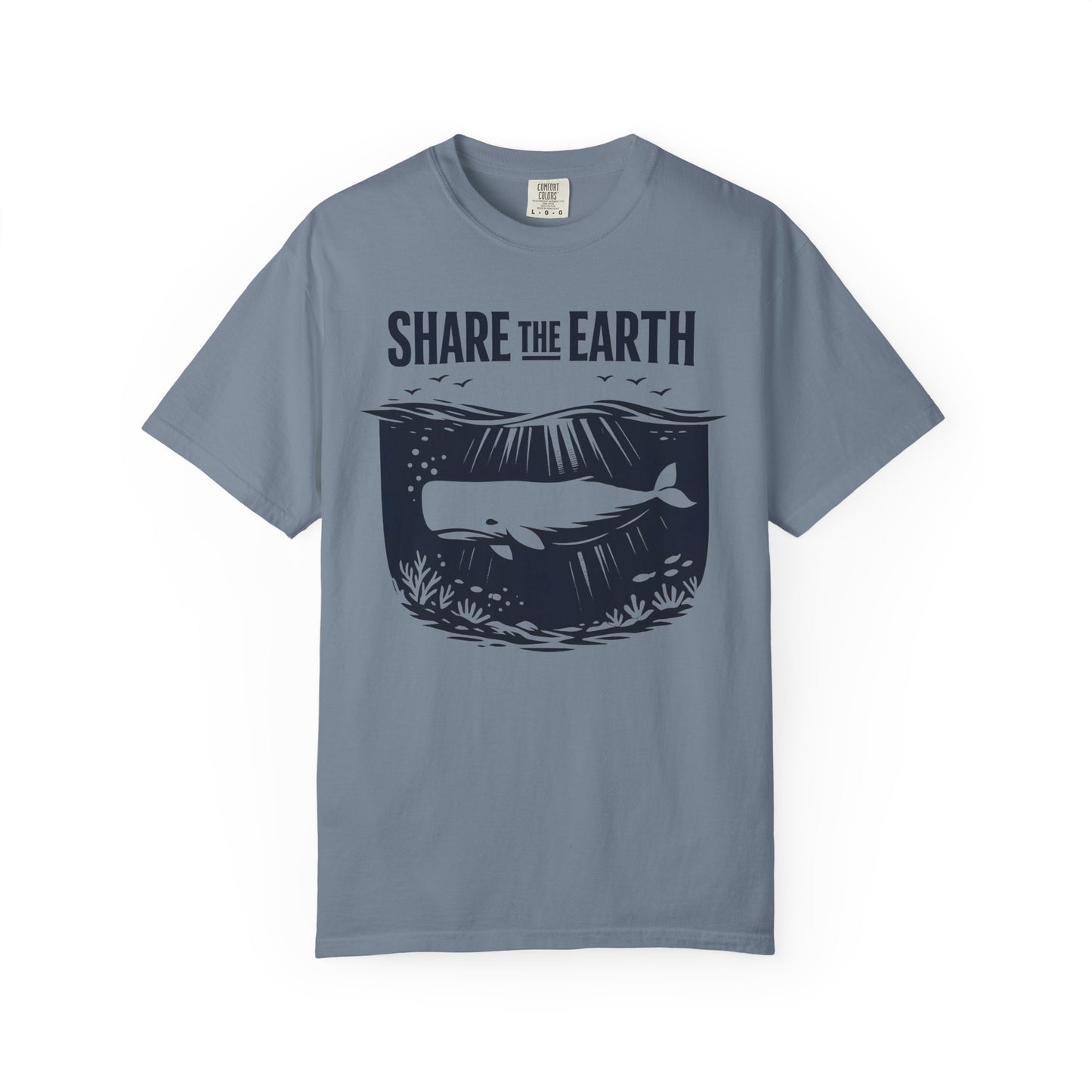 Whale Conservation Tee | Share the Earth Graphic Shirt | Ocean Wildlife Gift | Unisex