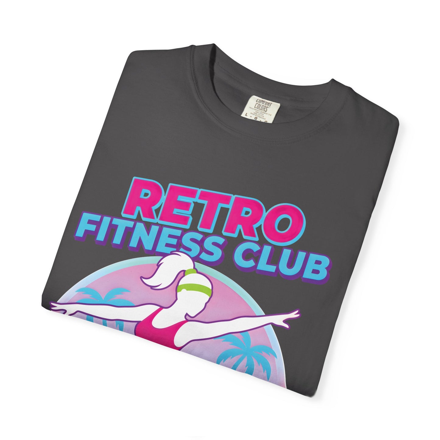 Retro Fitness Club 80s Aerobics Graphic Tee | Vintage Gym Shirt Women