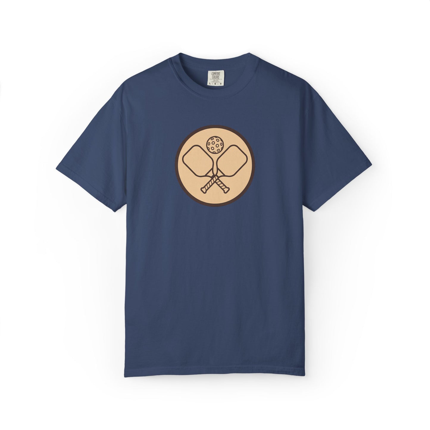 Vintage Pickleball Badge Tee Pickler Crest Minimalist Unisex Shirt