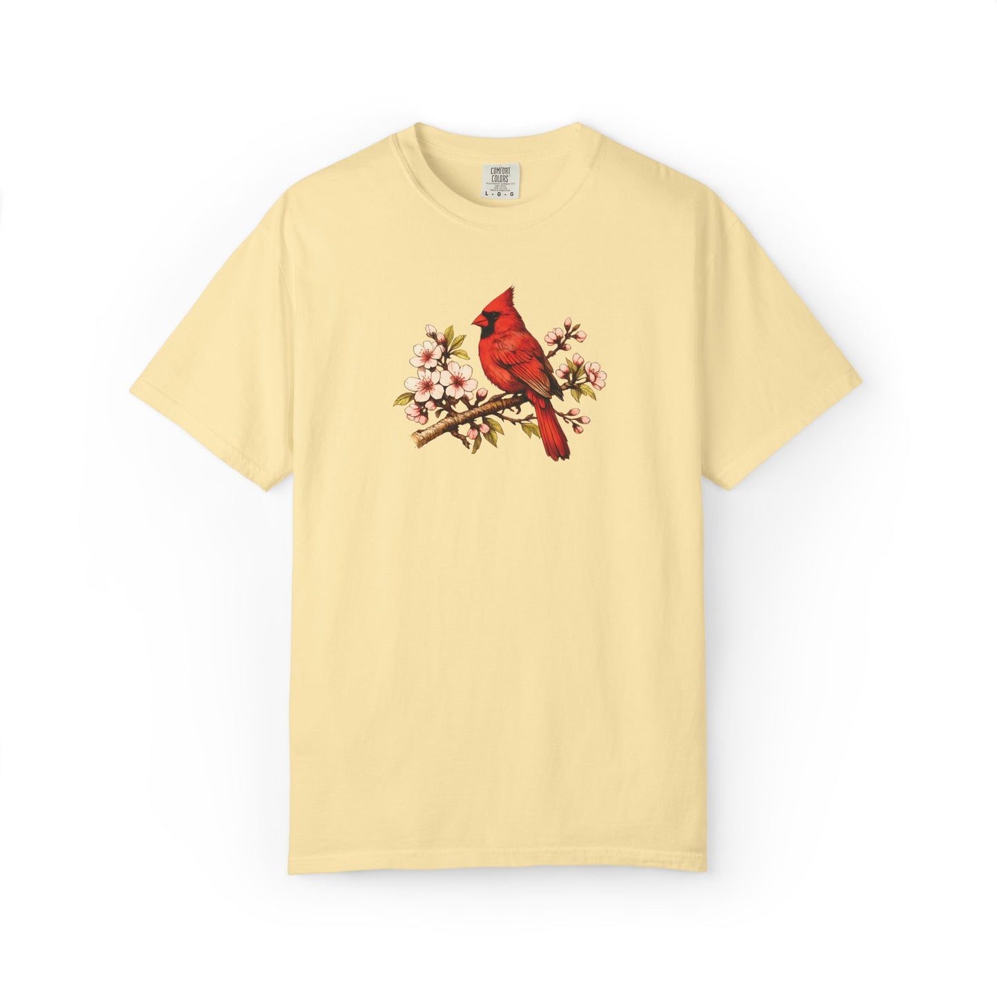 Cardinal Botanical Tee | Vintage Bird Art Shirt | Bird Watcher Gift