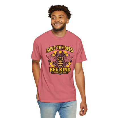Save the Bees Graphic Tee | Bee Kind Conservation Shirt | Earth Day Gift | Nature Tee