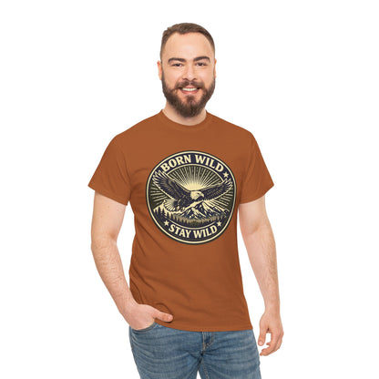 Eagle Ranger Patch Graphic Tee | Mid-Century Outdoor Shirt | Born Wild Stay Wild Unisex