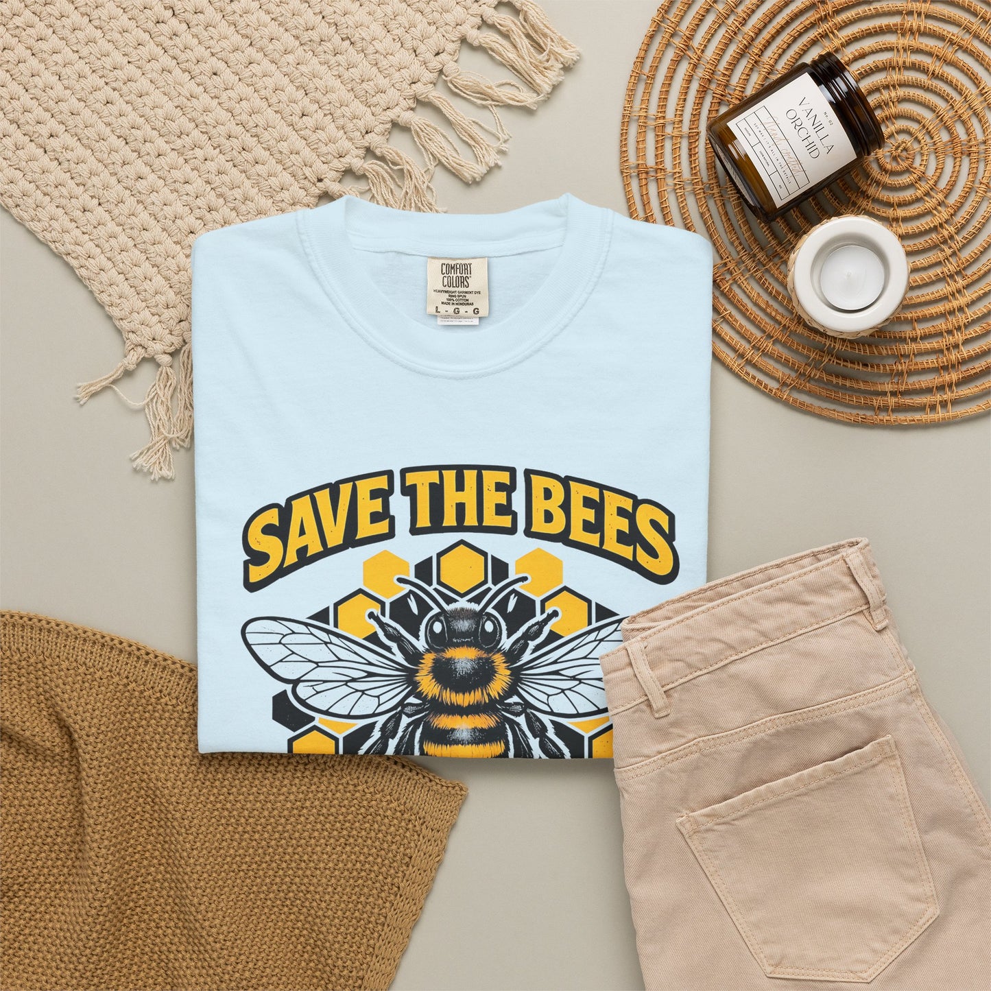Save the Bees Graphic Tee | Bee Kind Conservation Shirt | Earth Day Gift | Nature Tee