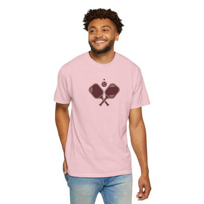 Pickleball Heart Icon Tee Pickler Love Minimalist Graphic Unisex Shirt