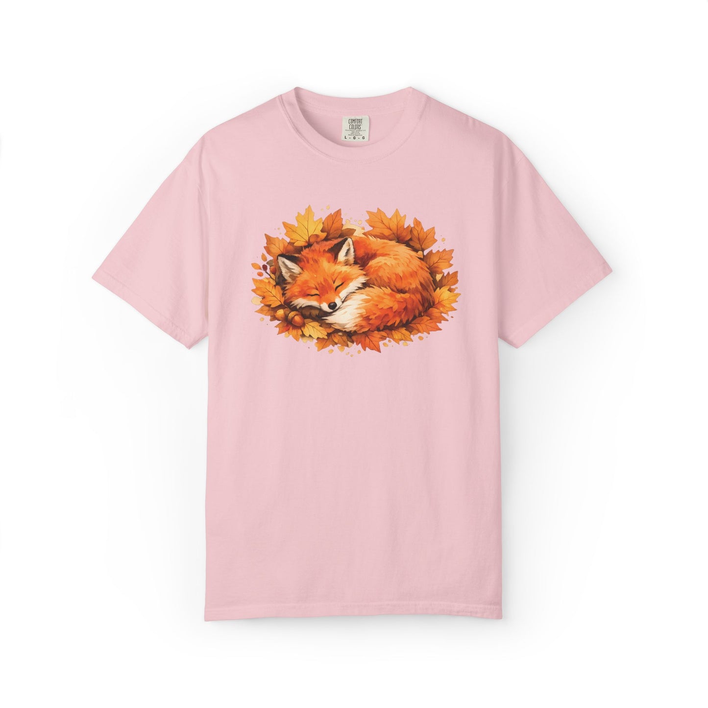 Sleeping Fox Watercolor Graphic Tee | Cozy Woodland Animal Shirt | Nature Lover Gift