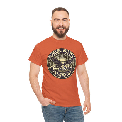 Eagle Ranger Patch Graphic Tee | Mid-Century Outdoor Shirt | Born Wild Stay Wild Unisex