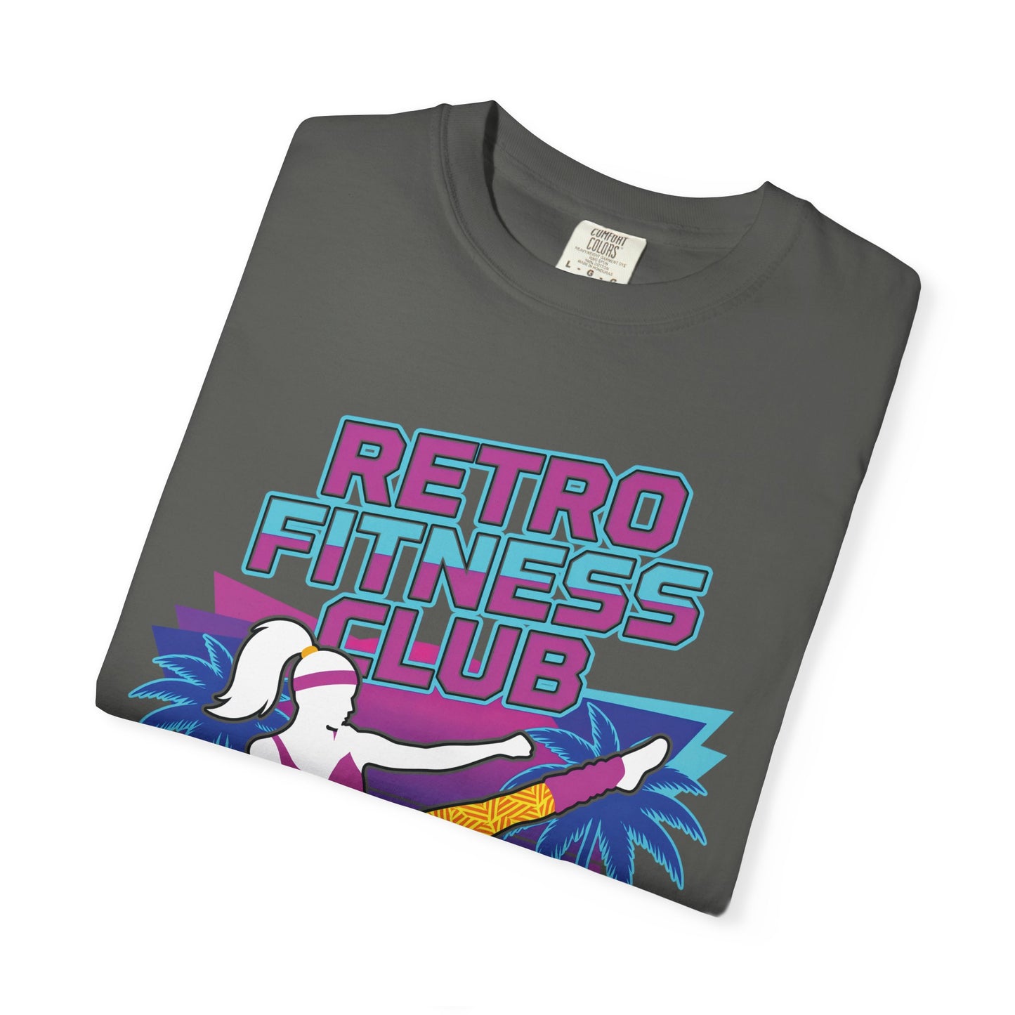 Retro Fitness Club High Kick 80s Tee | Vintage Aerobics Shirt Women