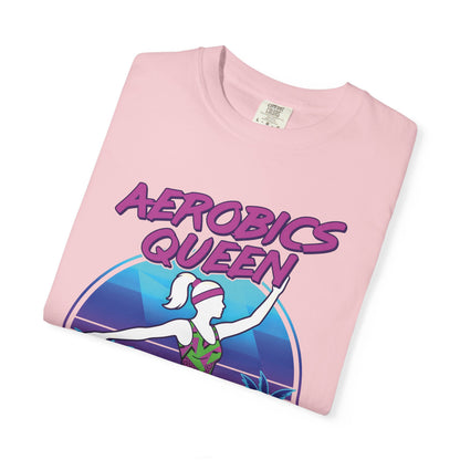 Aerobics Queen Retro 80s Dance Graphic Tee | Vintage Workout Shirt Women