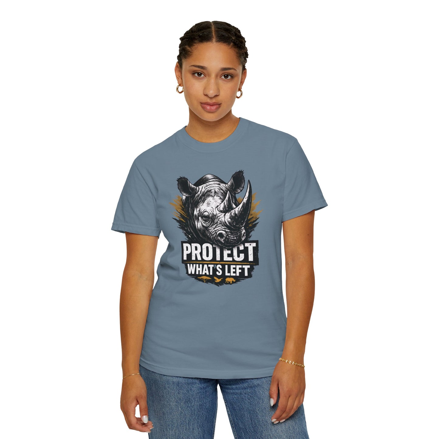 Black Rhino Conservation Tee | Protect What's Left | Endangered Species Shirt | Unisex