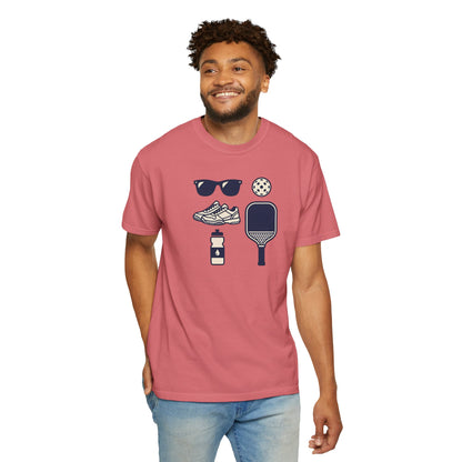 Pickleball Essentials Icon Tee Minimalist Pickler Sport Unisex Graphic Shirt