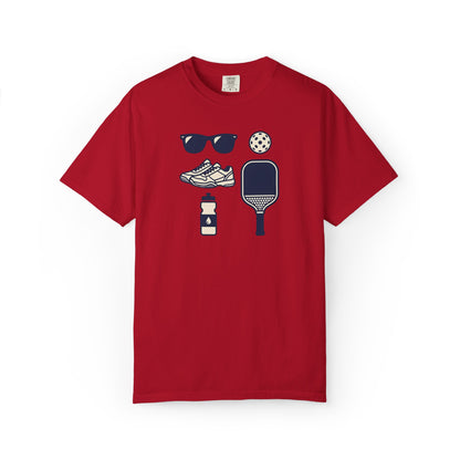 Pickleball Essentials Icon Tee Minimalist Pickler Sport Unisex Graphic Shirt
