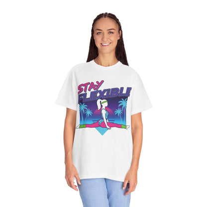 Stay Flexible Retro 80s Splits Aerobics Tee | Vintage Gym Shirt Women