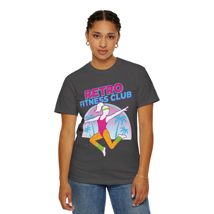 Retro Fitness Club 80s Aerobics Graphic Tee | Vintage Gym Shirt Women