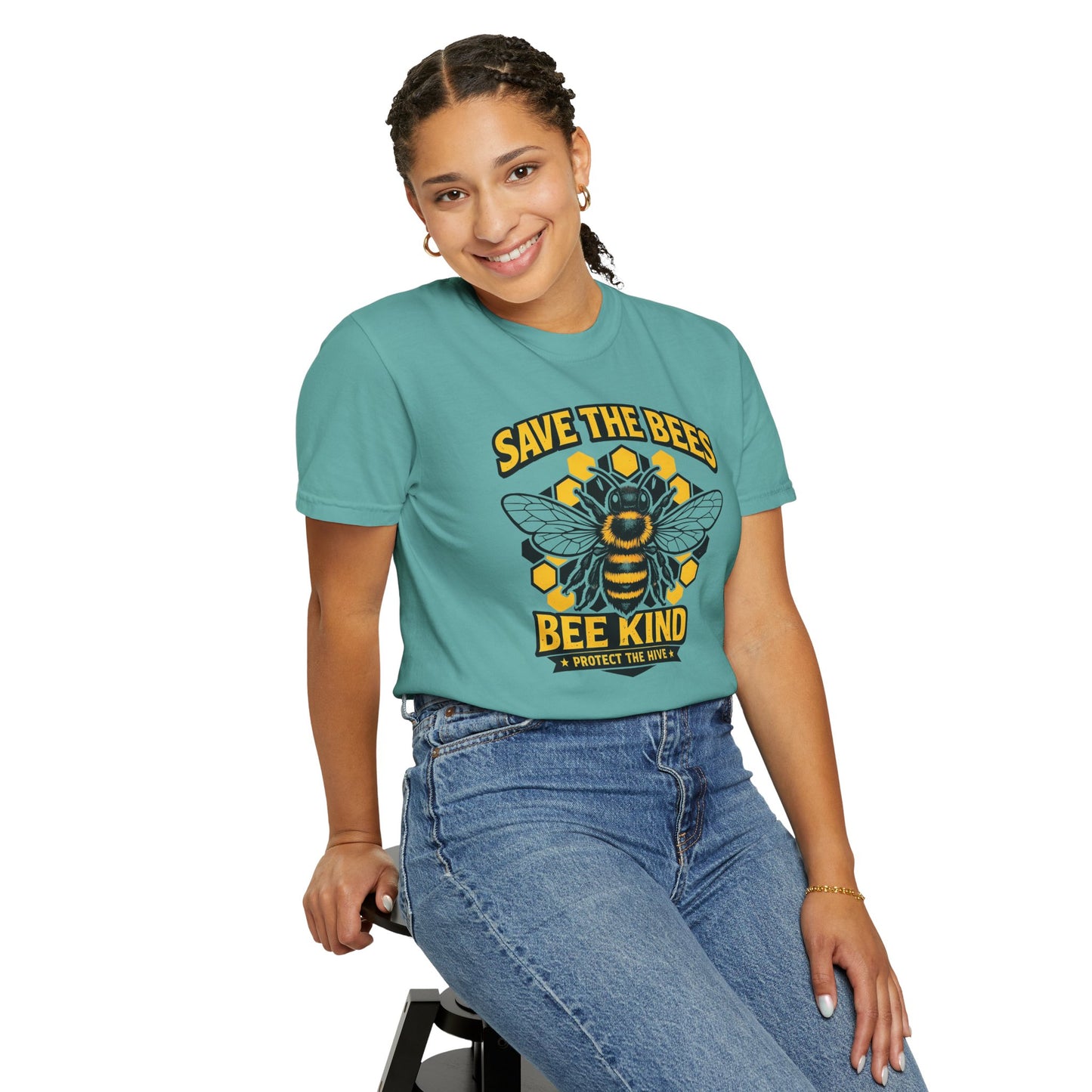 Save the Bees Graphic Tee | Bee Kind Conservation Shirt | Earth Day Gift | Nature Tee