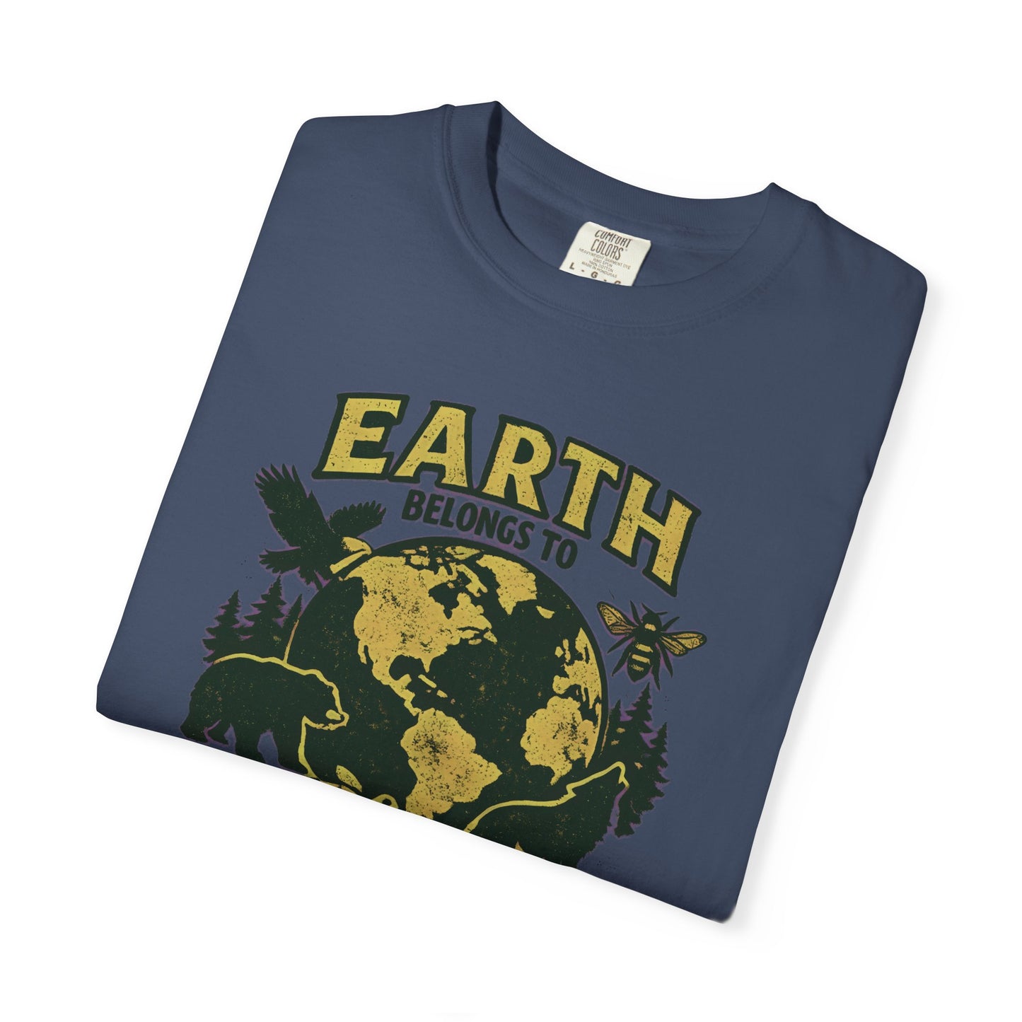 Earth Belongs to Everyone Earth Day Tee | Conservation Art Shirt | Wildlife Gift