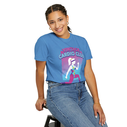 Vintage Cardio Club Retro 80s Lunge Graphic Tee | Workout Shirt Women