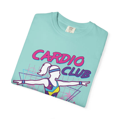 Cardio Club Retro 80s Grid Aerobics Graphic Tee | Vintage Gym Shirt Women
