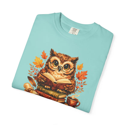Wise Owl Watercolor Humor Tee | Book Lover Nature Shirt | Whimsical Wildlife Gift