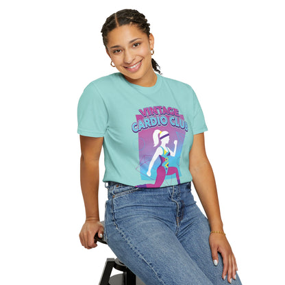 Vintage Cardio Club Retro 80s Lunge Graphic Tee | Workout Shirt Women