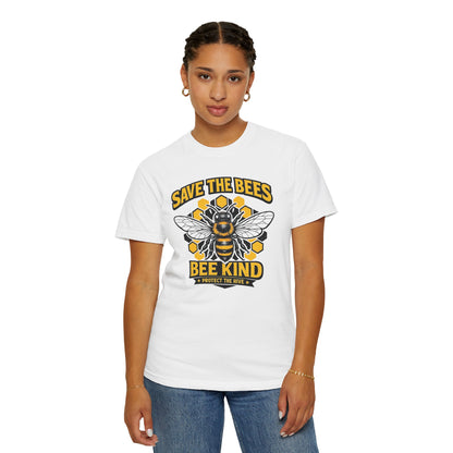 Save the Bees Graphic Tee | Bee Kind Conservation Shirt | Earth Day Gift | Nature Tee