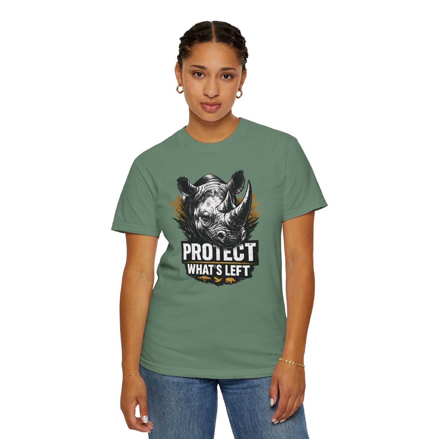 Black Rhino Conservation Tee | Protect What's Left | Endangered Species Shirt | Unisex