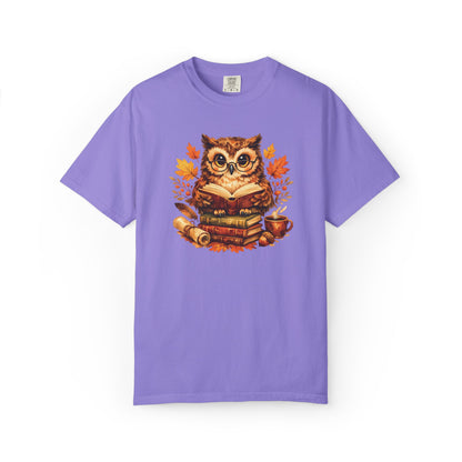 Wise Owl Watercolor Humor Tee | Book Lover Nature Shirt | Whimsical Wildlife Gift