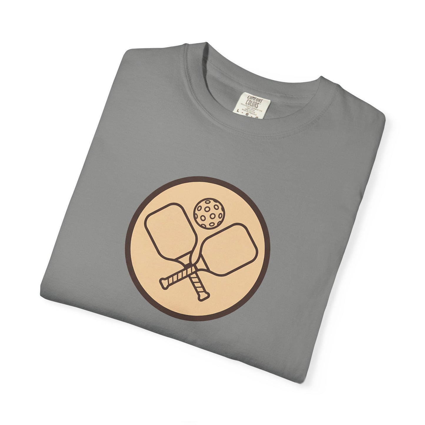 Vintage Pickleball Badge Tee Pickler Crest Minimalist Unisex Shirt