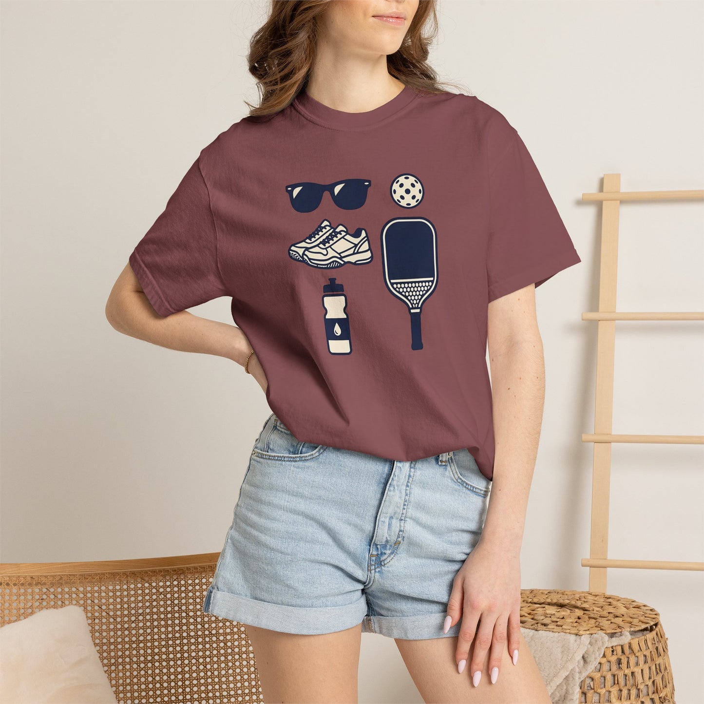 Pickleball Essentials Icon Tee Minimalist Pickler Sport Unisex Graphic Shirt