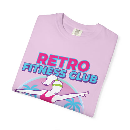 Retro Fitness Club 80s Aerobics Graphic Tee | Vintage Gym Shirt Women