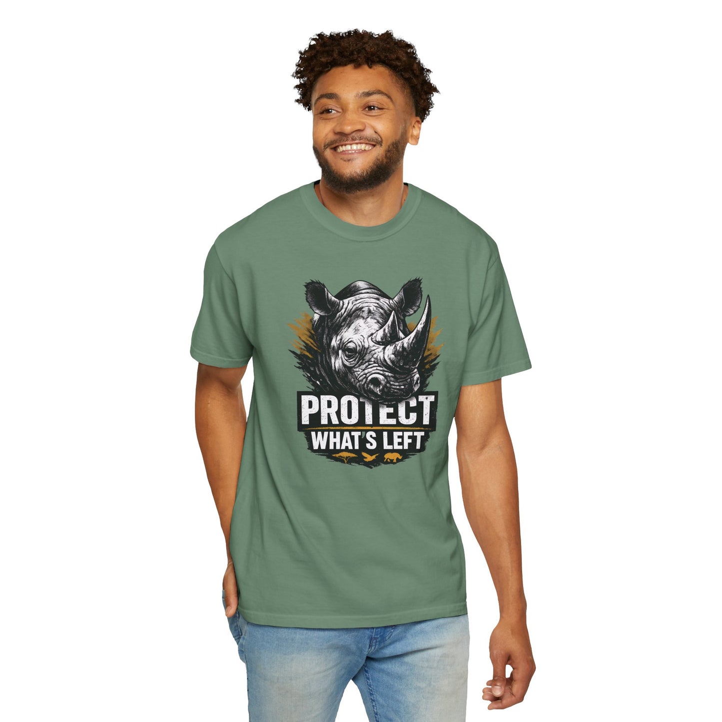 Black Rhino Conservation Tee | Protect What's Left | Endangered Species Shirt | Unisex