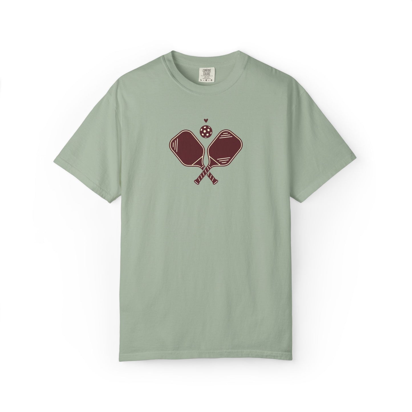 Pickleball Heart Icon Tee Pickler Love Minimalist Graphic Unisex Shirt