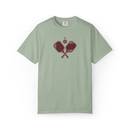 Pickleball Heart Icon Tee Pickler Love Minimalist Graphic Unisex Shirt