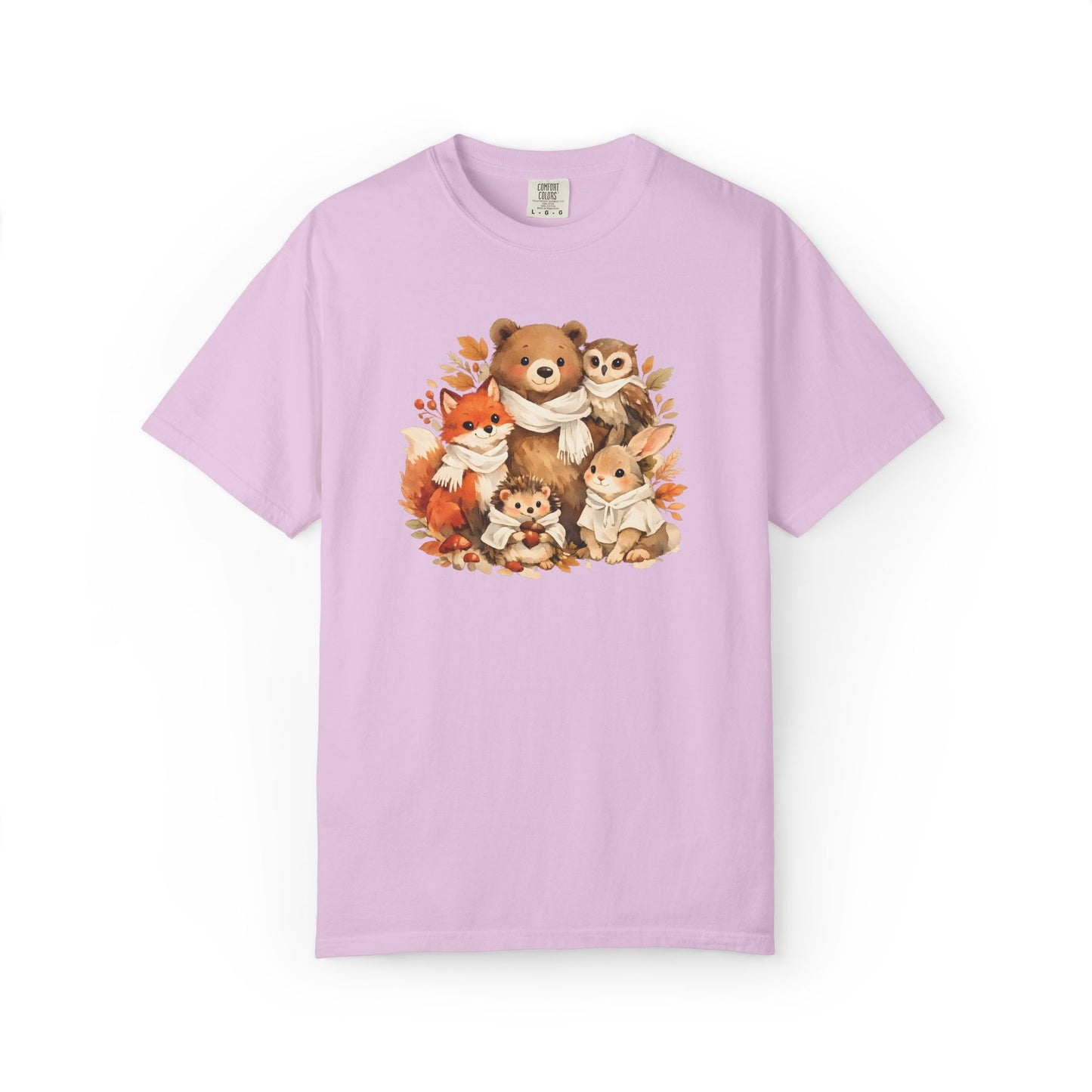 Woodland Friends Watercolor Tee | Forest Animal Gift Shirt | Wildlife Art | Nature Lover