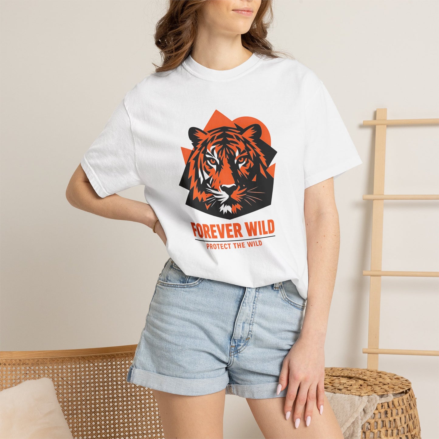 Tiger Forever Wild Conservation Tee | Protect the Wild Shirt | Endangered Animal Gift