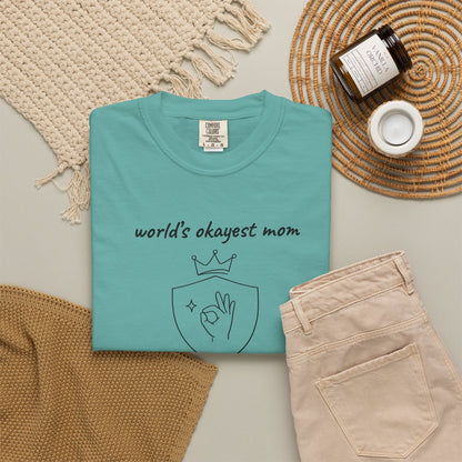 World's Okayest Mom Shirt | Funny Mom Gift | Mother's Day Tee | Mom Humor Shirt