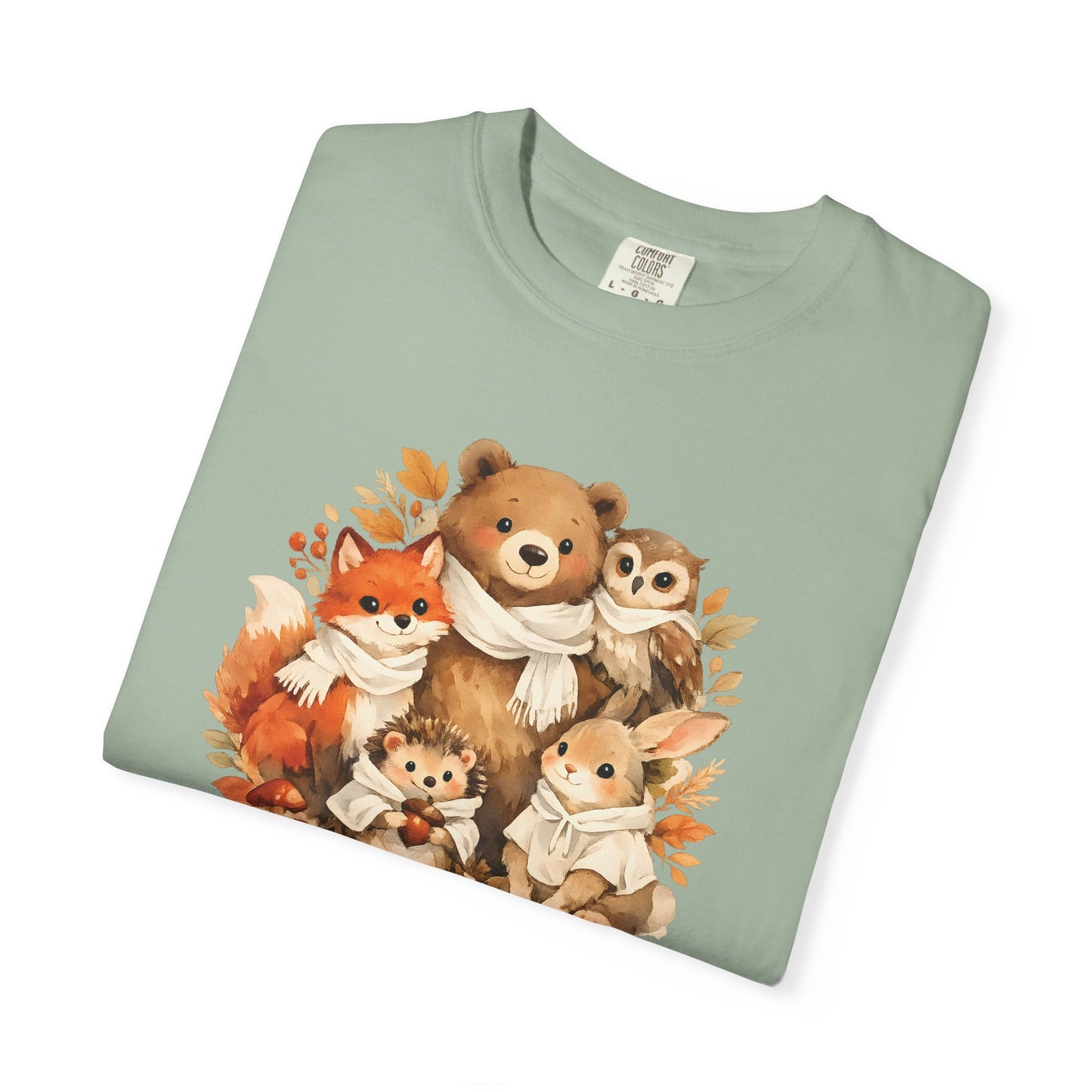 Woodland Friends Watercolor Tee | Forest Animal Gift Shirt | Wildlife Art | Nature Lover