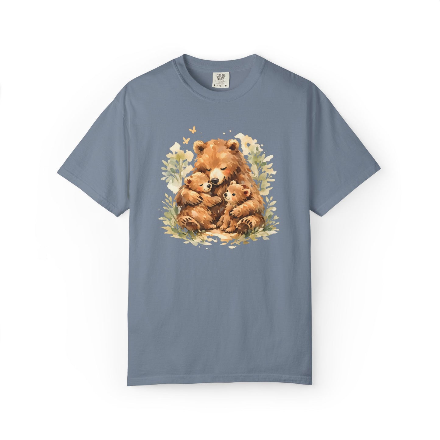 Mother Bear and Cubs Watercolor Tee | Wildlife Art Shirt | Mother Nature Gift | Unisex