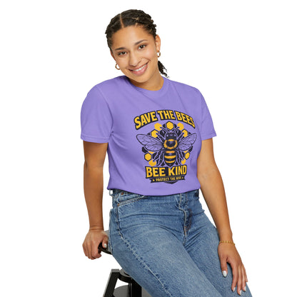 Save the Bees Graphic Tee | Bee Kind Conservation Shirt | Earth Day Gift | Nature Tee