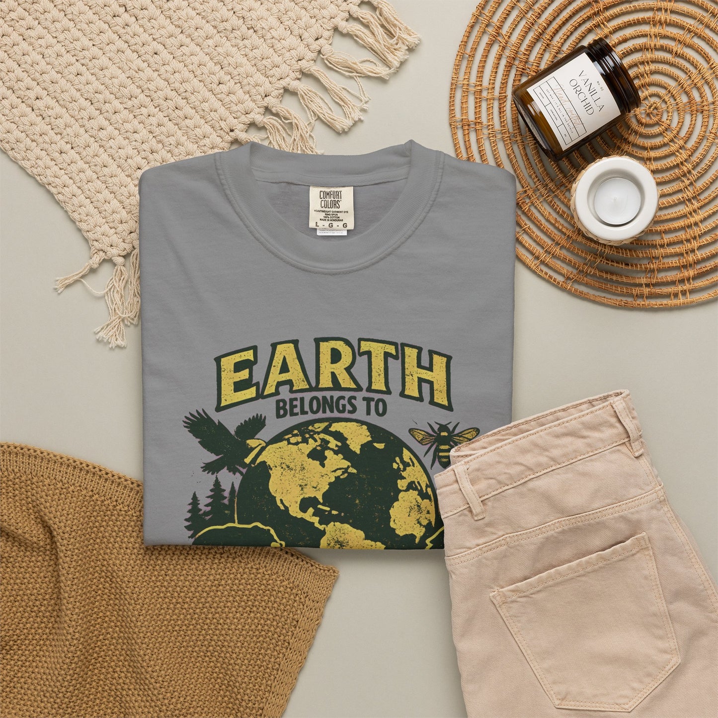 Earth Belongs to Everyone Earth Day Tee | Conservation Art Shirt | Wildlife Gift