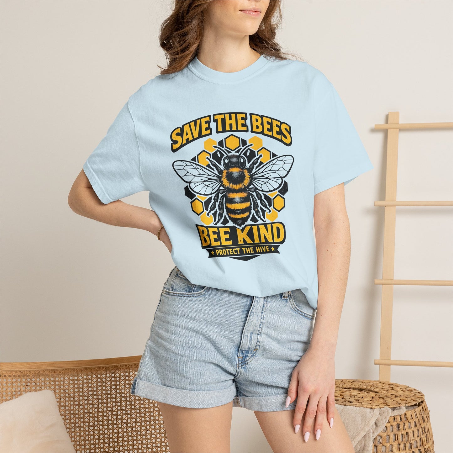 Save the Bees Graphic Tee | Bee Kind Conservation Shirt | Earth Day Gift | Nature Tee