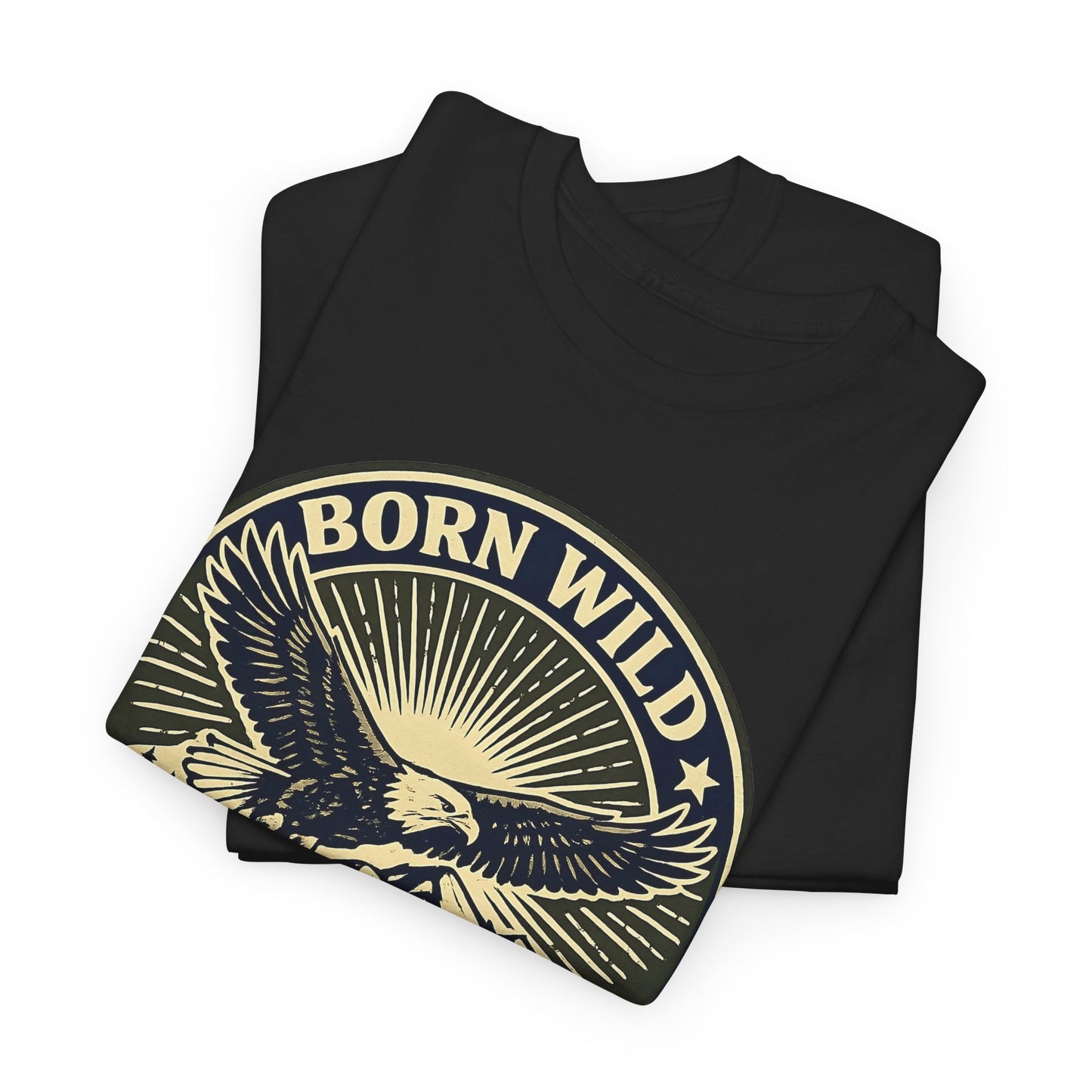 Eagle Ranger Patch Graphic Tee | Mid-Century Outdoor Shirt | Born Wild Stay Wild Unisex
