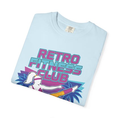 Retro Fitness Club High Kick 80s Tee | Vintage Aerobics Shirt Women