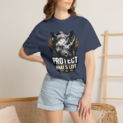 Black Rhino Conservation Tee | Protect What's Left | Endangered Species Shirt | Unisex